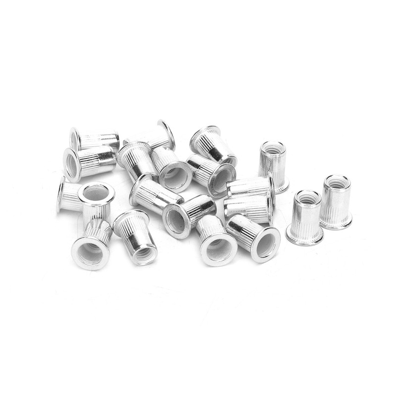 200pcs Professional Aluminum Rivet Nut Threaded Insert Nut Fastener Accessory