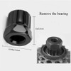KJLEEN Bicycle Cassette Tool Multifunctional Bottom Bracket Tool Chain Whip