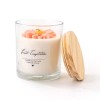 AIKUN Luxury Handmade Peony Flower Scented Candle Soy Wax Glass