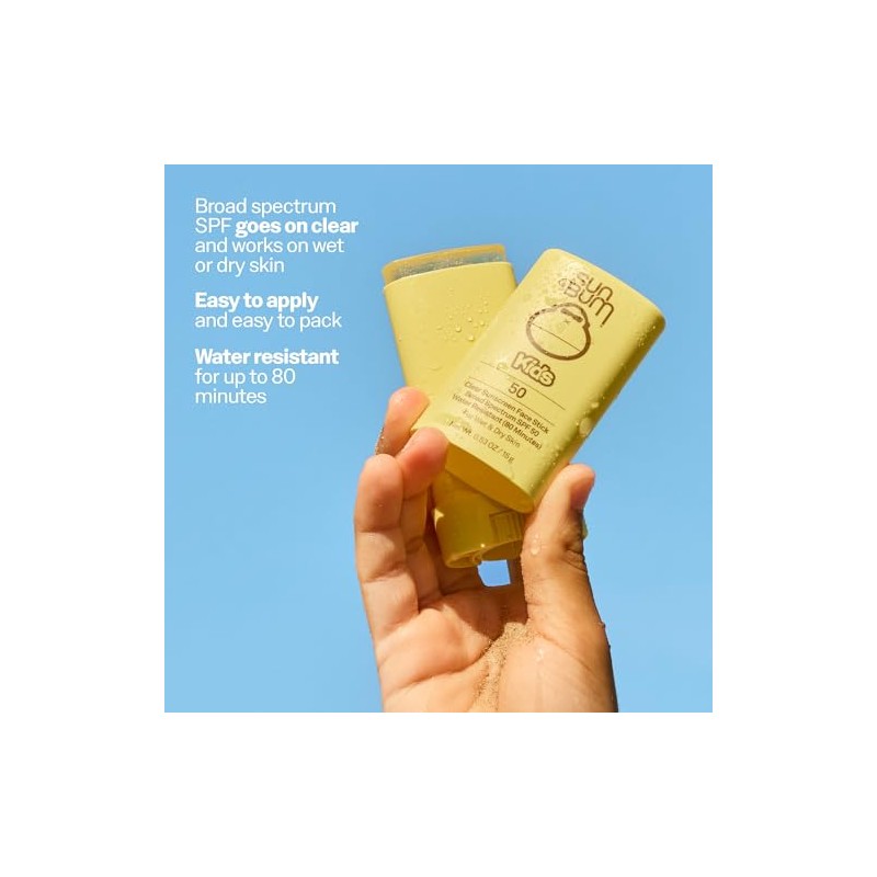 Sun Bum Kids SPF 50 Clear Sunscreen Face Stick |