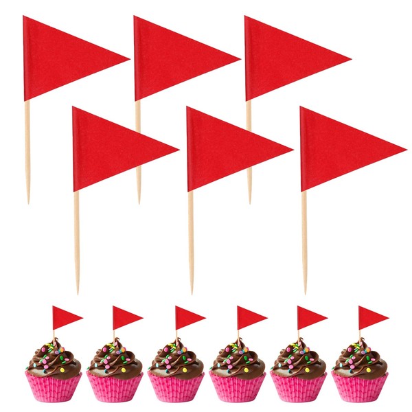 120pcs Mini Toothpick Flags, Double Sided Mini Flags on Sticks