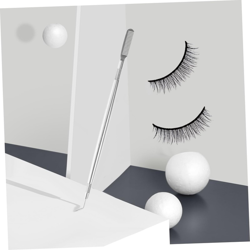 Healeved Ergonomic Handle Lash Brush Stainless Steel Eyelash Separator Tool