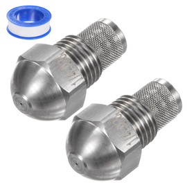 M METERXITY 2-Pack Mist Nozzle 1/4BSPT 0.5mm Orifice Dia Stainless Steel Filter Spray Tip with Sealing Tape for Cooling/Cleaning/Coating/Garden Watering Outdoor Fine Misting Nozzle