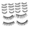 DOITOOL Sets False Eyelashes Bulk Lash Strips for Volume Enhancement