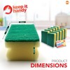 10pk Heavy Duty Sponge Scourer with Finger Grip | Sponges