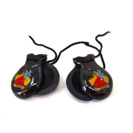 Black 1 Pair Spanish Small Chestnuts 6 cm (2-6) Natural Pine Wood Size for Small