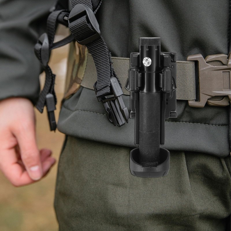 sourcing map Flashlight Holder Rotatable Torch Light Carry Case Fits