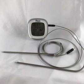 Riesto Touch Screen Thermometer and Timer With Extra Probe! Oven BBQ Grill