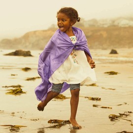 Sarah's Silks Set of 3 Playsilks | 100% Silk Open Ended Sensory Toys for Toddlers | Waldorf Toys for Pretend Play - Rainbow Sky