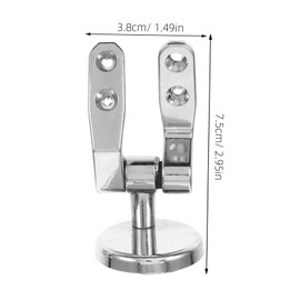 PENIKOKO Zinc Alloy Toilet Seat Hinges Set with Screws Soft Close Automatic Closure for Toilet Lid Easy Assembly Durable Replacement Parts for Bathroom