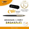 Bic Japan CLG05-CFBJ3P Ballpoint Pen, Click Gold, 0.5, Oil-based, Black,