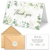 HiABNRT 25 Funeral Thank You Cards with Envelopes, 4x6in, Message