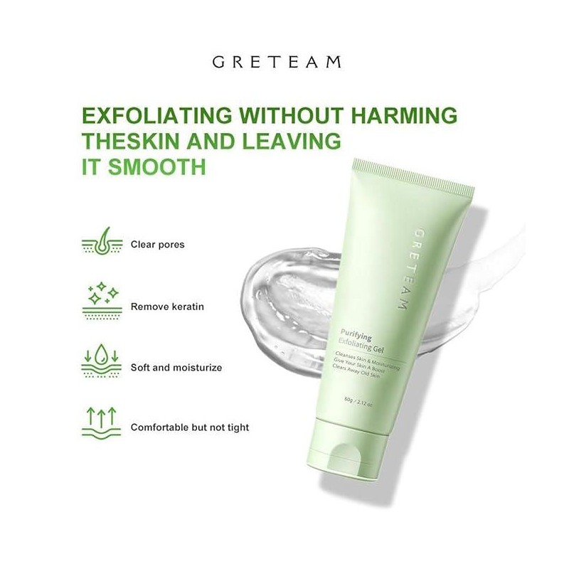 GreTeam Purifying Exfoliating Gel Deep Cleansing and Nourishing Moisture for