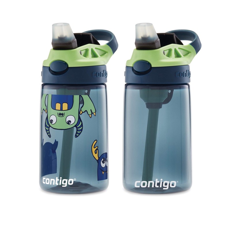 Contigo Kids Water Bottle with Redesigned AUTOSPOUT Straw, 14 oz.,