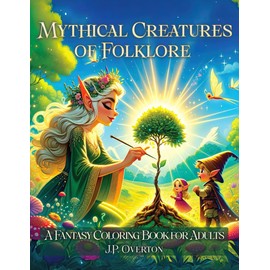Mythical Creatures of Folklore: A Fantasy Coloring Book For Adults with 100 Coloring Pages