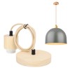 E27 Wooden Pendant Light Bulb Holder Vintage Lighting Accessory Wooden