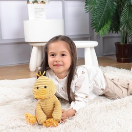 Apricot Lamb Soft Toys Plush Corduroy Duck Stuffed Animal Soft Cuddly Perfect for Child (Corduroy Duck, 8.5 Inches)