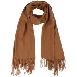 Imitation cashmere scarf Shawl wraps for Women Evening Dresses and Wedding Cover Up Formal Scarf (Deep camel, One size)