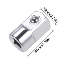 4 Pieces Socket Adapter Socket Adapter Socket Adapter Reducer Socket Adapter 1/4 Inch Female to 1/2 Inch Male