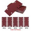 40 Pieces Sanding Sheets Set, 93x185mm Square Hook and Loop