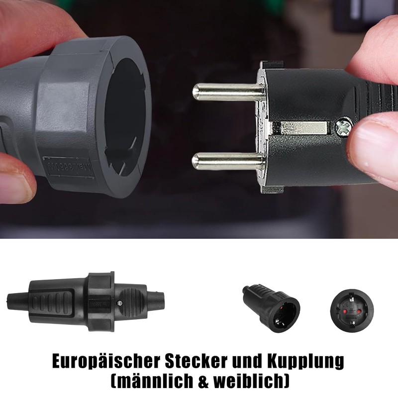 Schuko Plug Coupling: Schuko Plug Outdoor 250 V 16 A