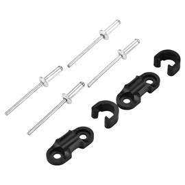 VGEBY 2Pcs Bike Cable Clip, Bicycle Aluminium Alloy Bike Cable Guides Hook Bike Brake Shift Cable Base Buckle Clip Accessory