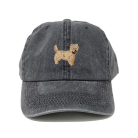 Gift for dog lover, Cairn terrier dog embroidered baseball cap, Cairn terrier dog cotton baseball cap, custom ball cap, dad hat (GRAY)