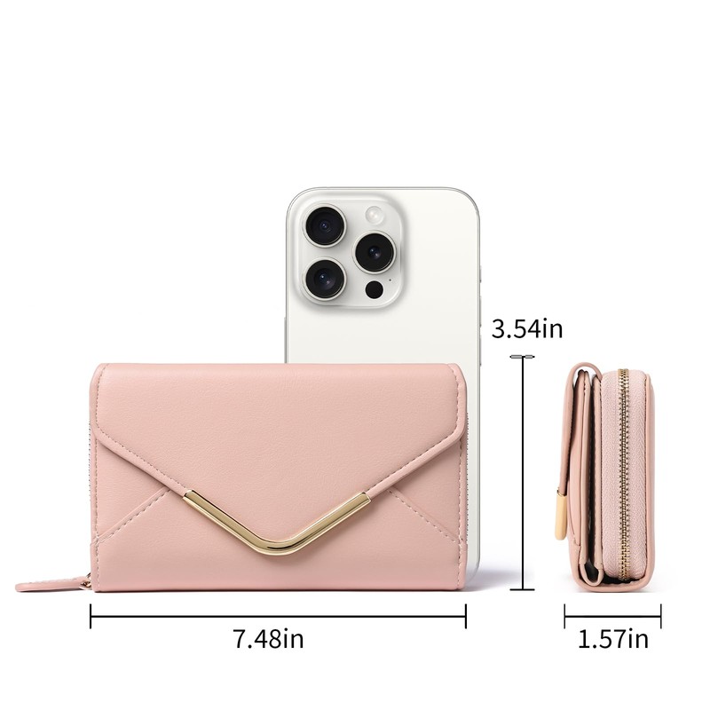 FALAN MULE Women's Small Purse RFID Protection Soft Leather Wallet