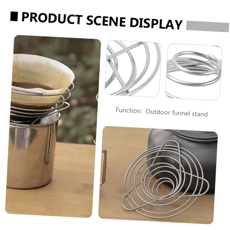 LALAFINA 1set Coffee Funnel Dripper Durable Filter Holder for Manual