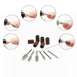 Electric Nail Drill Machine Bits 24File Tool Kit Machine Manicure Art Pen Shaper USB Nail File Drill Kit for Acrylic, Gel Nails, Manicure Pedicure Tools with 6 Bits and Sanding Bands (Black)