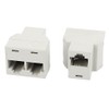 uxcell 2Pcs 3 Way RJ45 8P8C Internet Extension Connector Cable