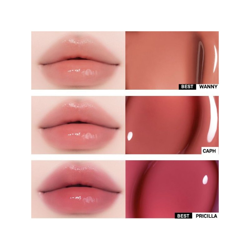 NAMING Glowy Heart Lip Tint 5.7g(Blurry Mini Tint gift), Color:FERADAY