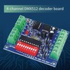 Ouitble Decoder Board Controller, DMX Decoder Board, 4-Channel DMX512 Control