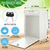 Yaocom Locking Mailbox with Key for Outdoor 18 x 15