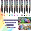 24 Plumas Punta Pincel Pincel Pintura Acrílica Tipo Posca