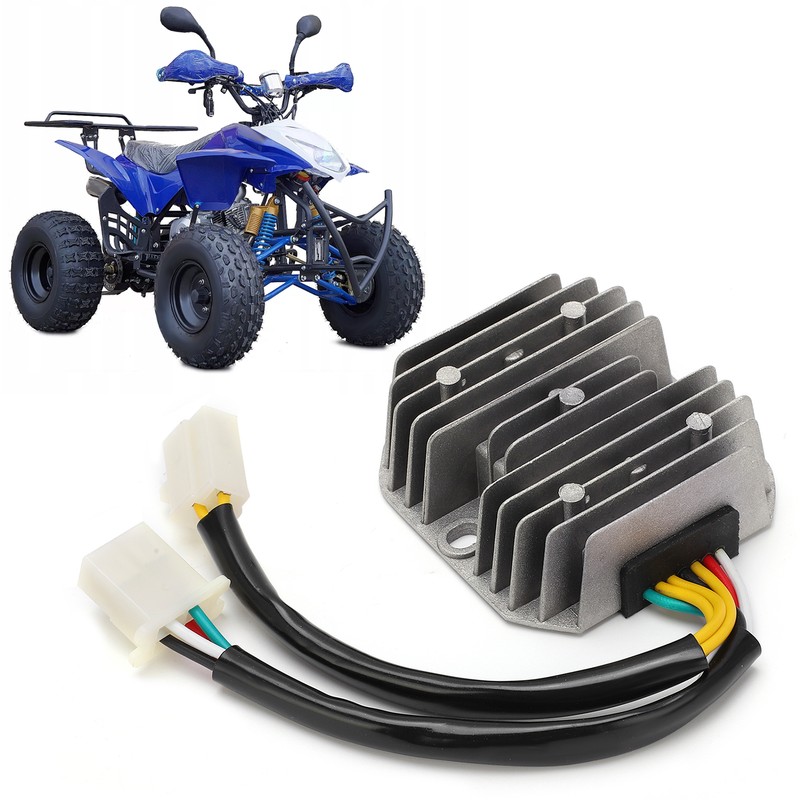 Voltage Regulator Rectifier 7 Wires DualPlug Aluminum Alloy ABS for