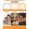 CordlessGlow 15W Rechargeable Light Bulbs with Remote, 3 Color Temperatures