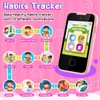 Kids Phone for Girls Aged 3-6 with Dual Camera, Touchscreen