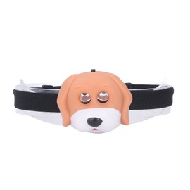 Plplaaoo Kids Animal LED Headlamp, Cute Cartoon Dog Headlight with 2 Modes, Battery Powered Portable Flashlight for Boys Girls Outdoor Camping Hiking & Roller Skating