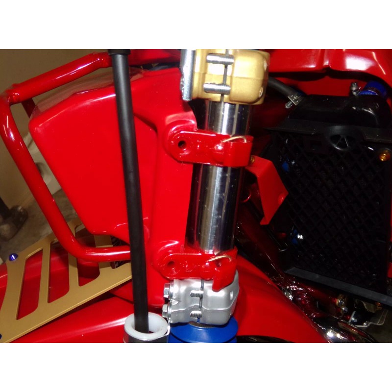 CPJ HONDA ATC 250R HEADLIGHT CASE MOUNTING RED STRAP, BAND