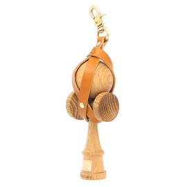 TOKYO KENDAMA Kendama Holder, Camel, Genuine Leather, Tochigi Leather, Brass, Made in Japan, Camel