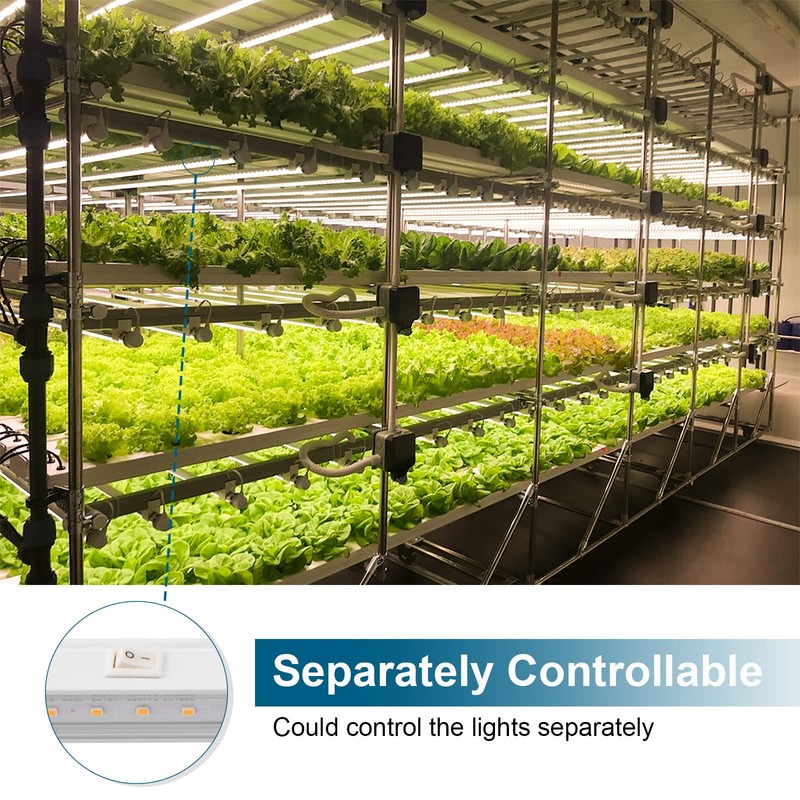 Barrina Grow Lights for Indoor Plants Full Spectrum, 2ft 40W