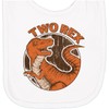 inktastic 2 Rex Newborn Bib White 443ef