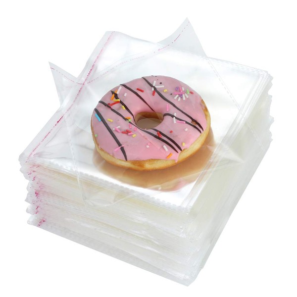 1000 Pack 6" x 5" Thick 1.6Mil Clear Resealable Cello Self Adhesive Seal Bags Packing Bakery Cookie Cards Gifts Cellophane Poly Bags