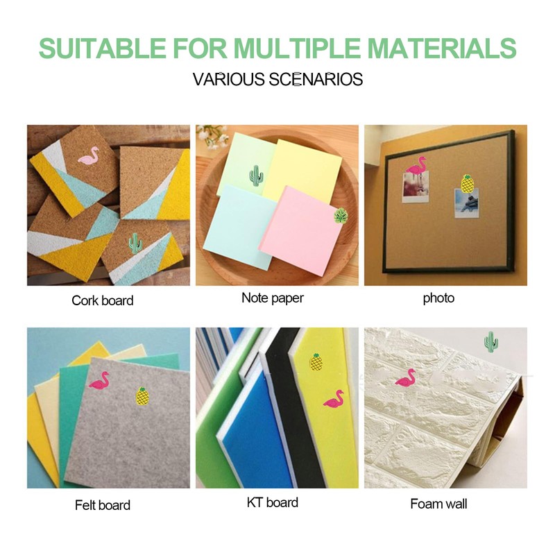 KALUROIL 50 Pieces Pin Board Needles Beautiful Flamingo Decorative Push