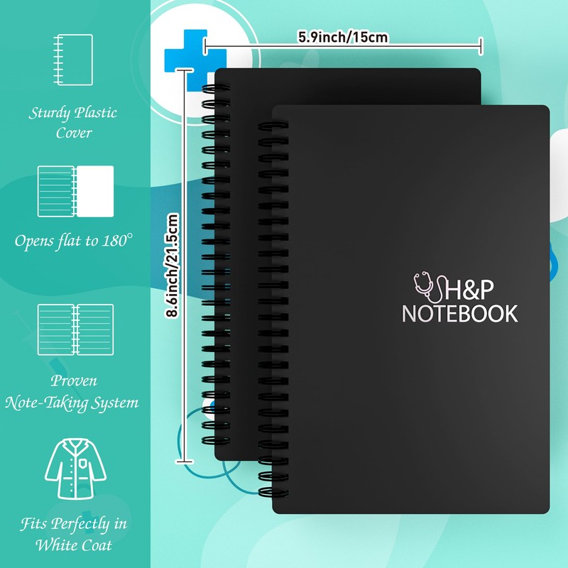 H&P Notebook - Medical History and Physical Notebook for Medical