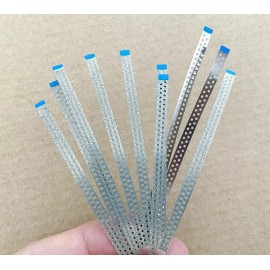 10Pcs Dental Double Diamond Orthodontic IPR Hole Polishing Strips Metal Sand USA