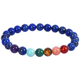 LIVLOKO Women's Crystal Healing Bracelet with Jewellery Bag, Chakra Bracelets for Women, Crystal Bolo Beaded Bracelet, Natural Healing Bracelets for Women, Bracelets for Healing, Spiritual Gifts