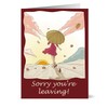 Large A4 Sorry You are Leaving Card - Good Luck