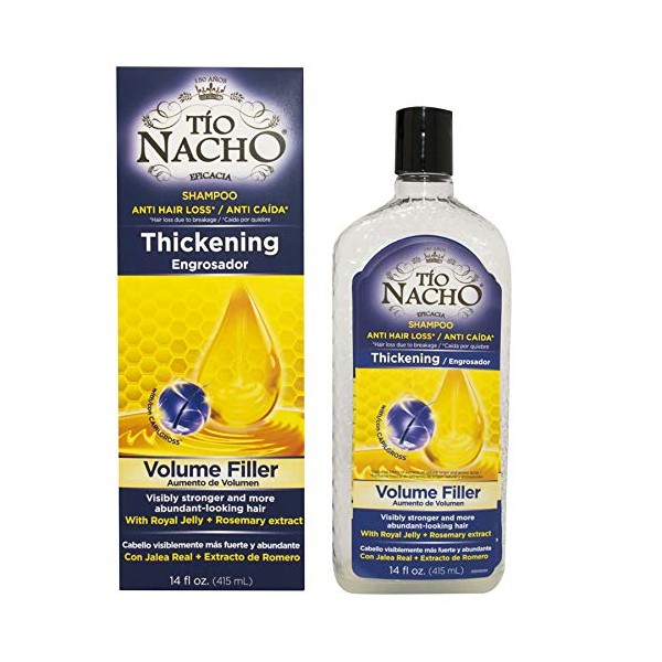 Tio Nacho Anti Hair Loss Thickening Volume Filler Shampoo with Royal Jelly, 14 Ounces